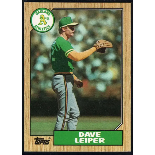 1987 Topps #441 Dave Leiper EX Excellent RC Rookie Oakland Athletics Baseball Card