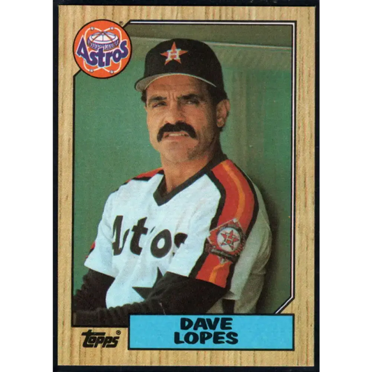 1987 Topps #445 Davey Lopes EX Excellent Houston Astros Baseball Card