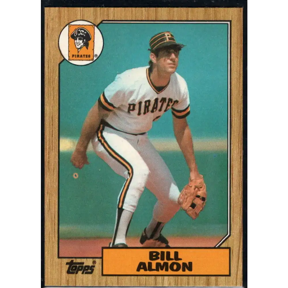 1987 Topps #447 Bill Almon EX Excellent Pittsburgh Pirates Baseball Card - Baseball Card Single