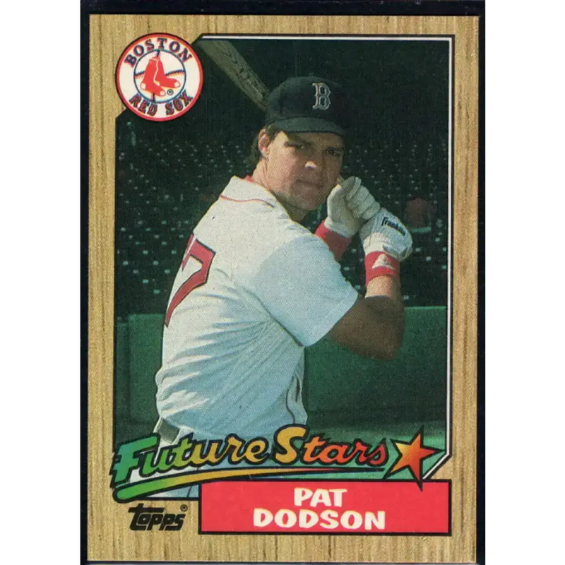 1987 Topps #449 Pat Dodson EX Excellent RC Rookie Boston Red Sox Baseball Card - Baseball Card Single