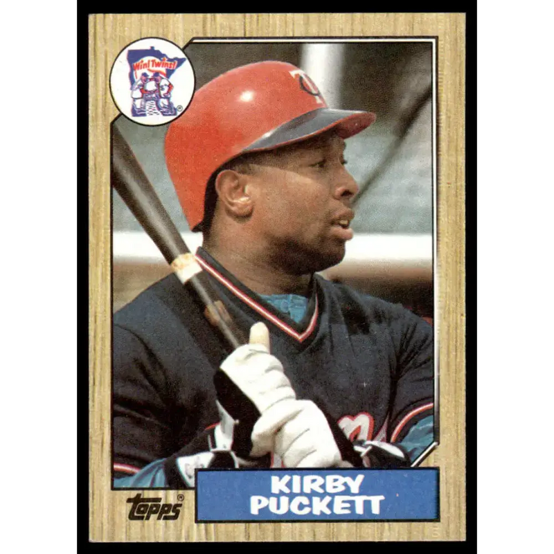 1987 Topps #450 Kirby Puckett EX/NM Minnesota Twins Baseball Card - Baseball Card Single