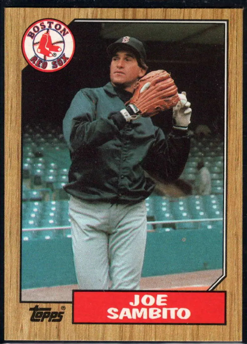 1987 Topps #451 Joe Sambito EX Excellent Boston Red Sox Baseball Card - Baseball Card Single