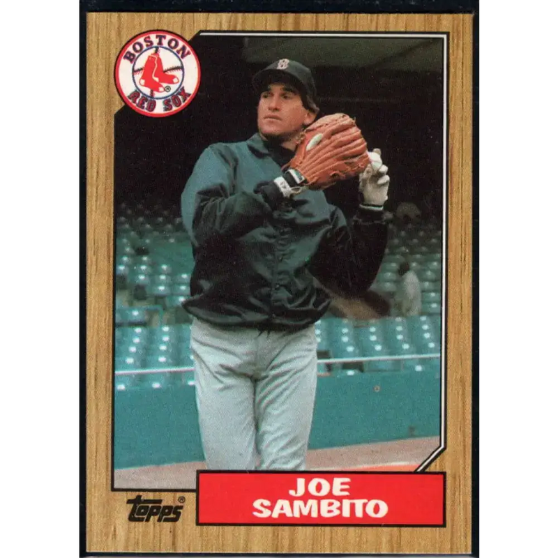 1987 Topps #451 Joe Sambito EX Excellent Boston Red Sox Baseball Card - Baseball Card Single