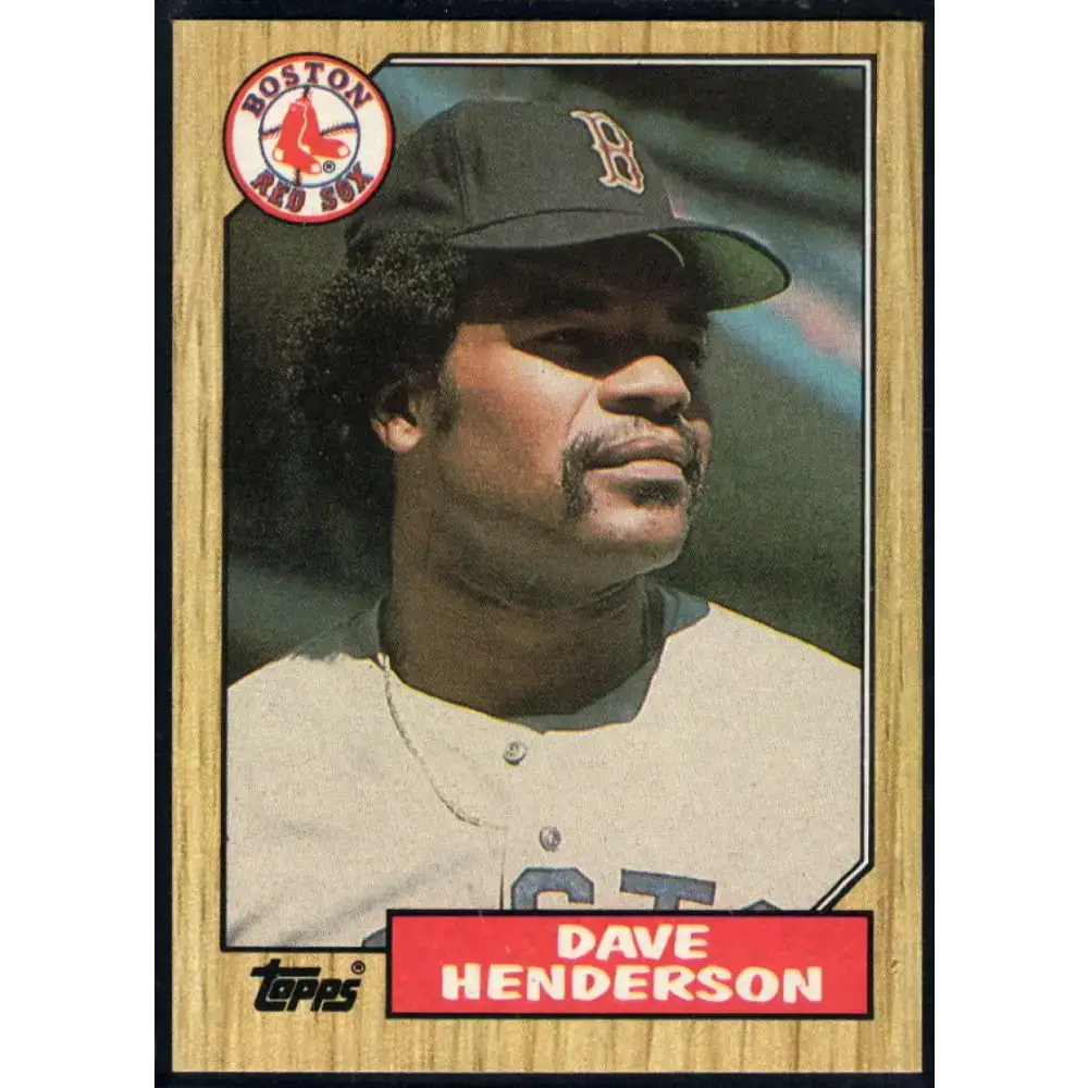 1987 Topps #452 Dave Henderson EX Excellent Boston Red Sox Baseball Card - Baseball Card Single