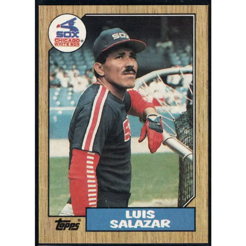 1987 Topps #454 Luis Salazar EX Excellent Chicago White Sox Baseball Card