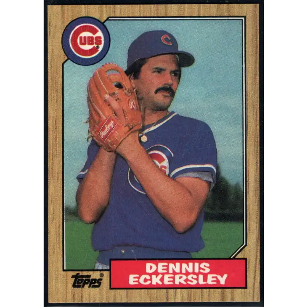 1987 Topps #459 Dennis Eckersley EX Excellent Chicago Cubs Baseball Card - Baseball Card Single