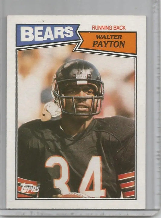 1987 Topps #46 Walter Payton EX Excellent Chicago Bears Football Card - Football Card Single