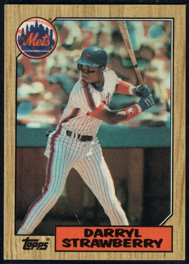 1987 Topps #460 Darryl Strawberry EX Excellent New York Mets Baseball Card - Baseball Card Single