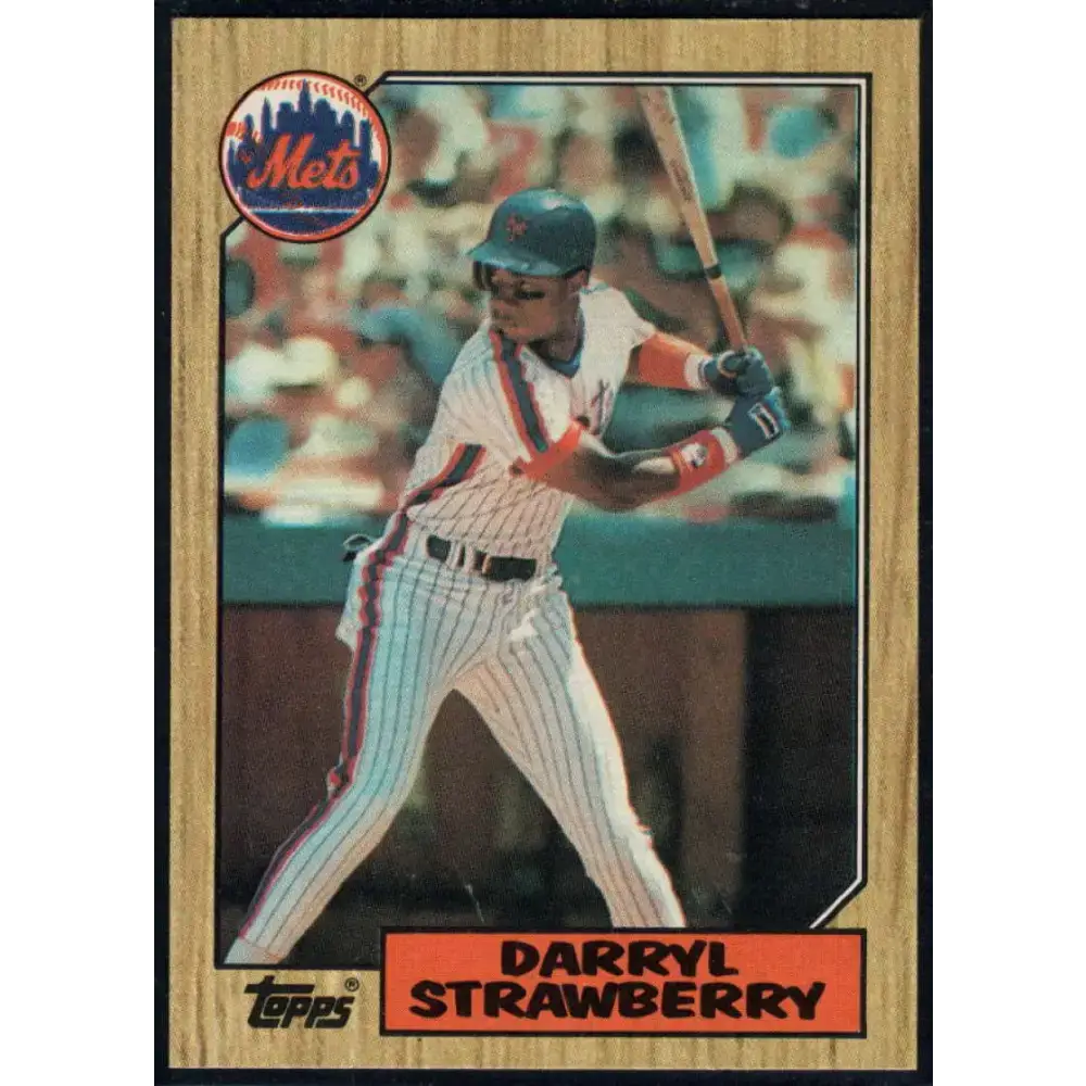1987 Topps #460 Darryl Strawberry EX Excellent New York Mets Baseball Card