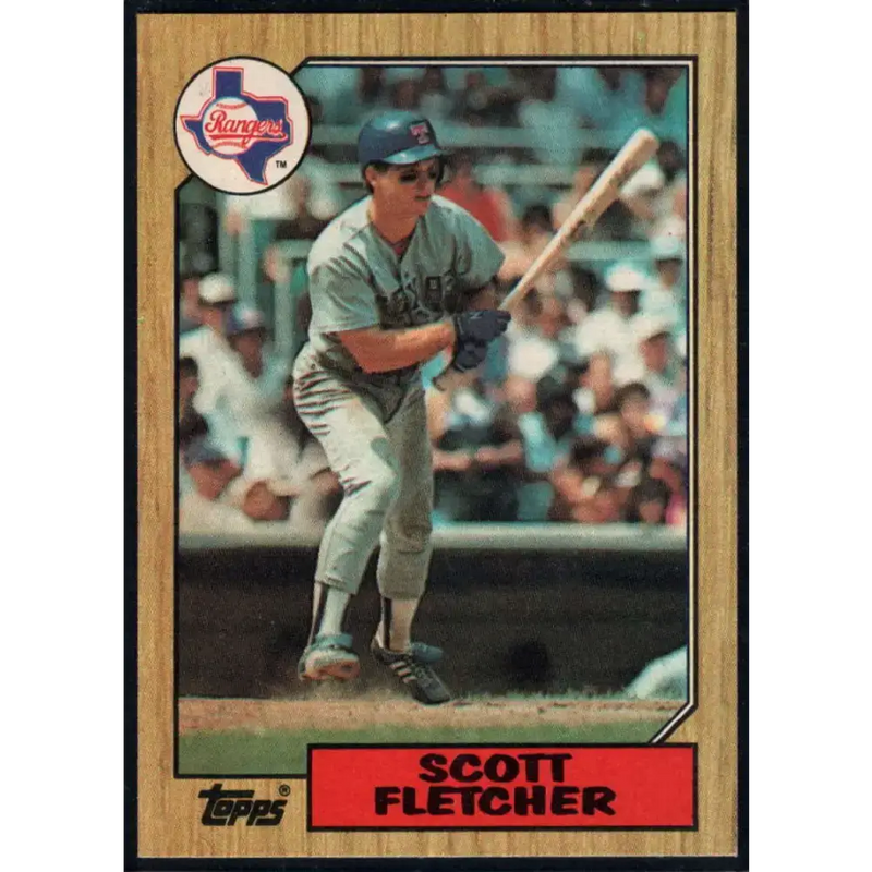 1987 Topps #462 Scott Fletcher EX Excellent Texas Rangers Baseball Card - Baseball Card Single