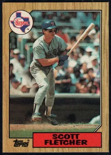 1987 Topps #462 Scott Fletcher NM-MT Rangers ID:12386 - Baseball Card Single