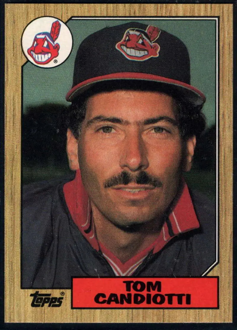 1987 Topps #463 Tom Candiotti EX Excellent Cleveland Indians Baseball Card - Baseball Card Single