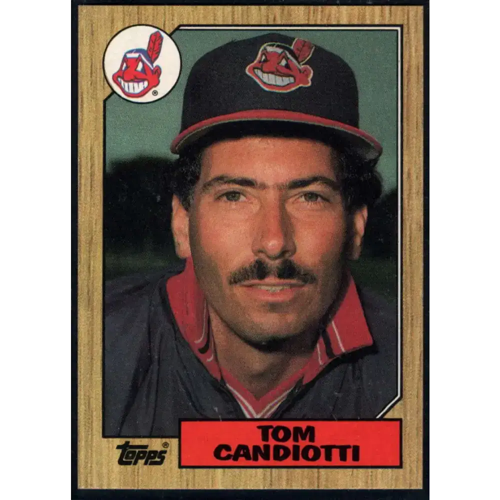 1987 Topps #463 Tom Candiotti EX Excellent Cleveland Indians Baseball Card - Baseball Card Single