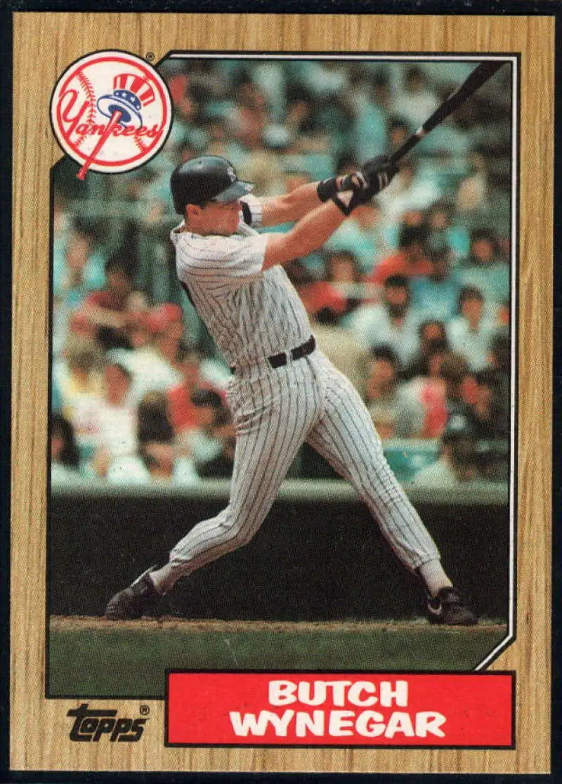 1987 Topps #464 Butch Wynegar EX Excellent New York Yankees Baseball Card - Baseball Card Single