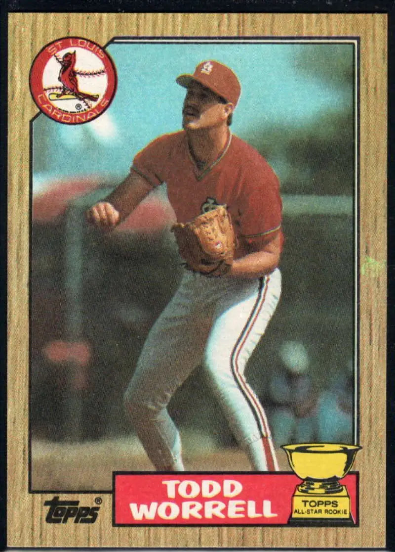 1987 Topps #465 Todd Worrell EX Excellent St. Louis Cardinals Baseball Card - Baseball Card Single