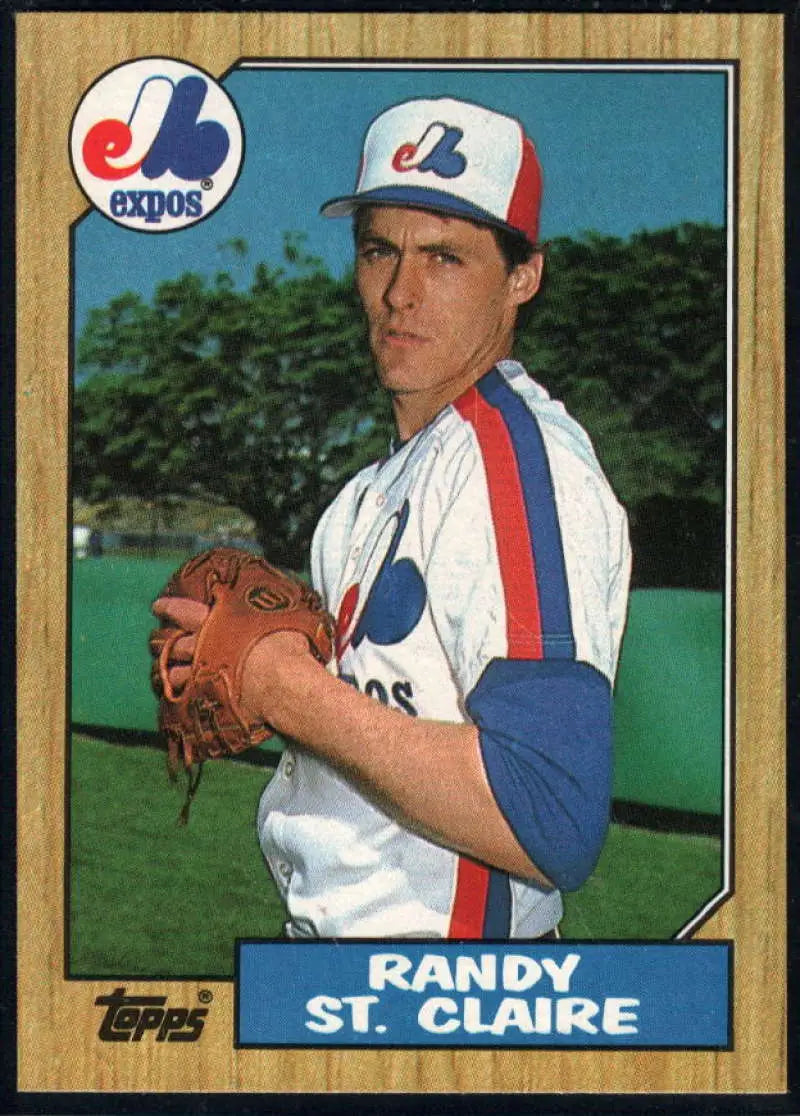 1987 Topps #467 Randy St. Claire EX Excellent Montreal Expos Baseball Card - Baseball Card Single