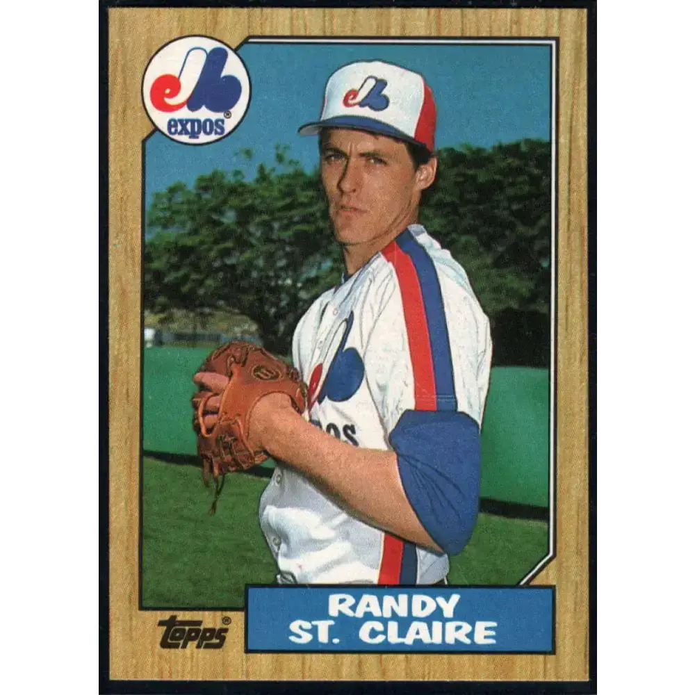 1987 Topps #467 Randy St. Claire EX Excellent Montreal Expos Baseball Card - Baseball Card Single