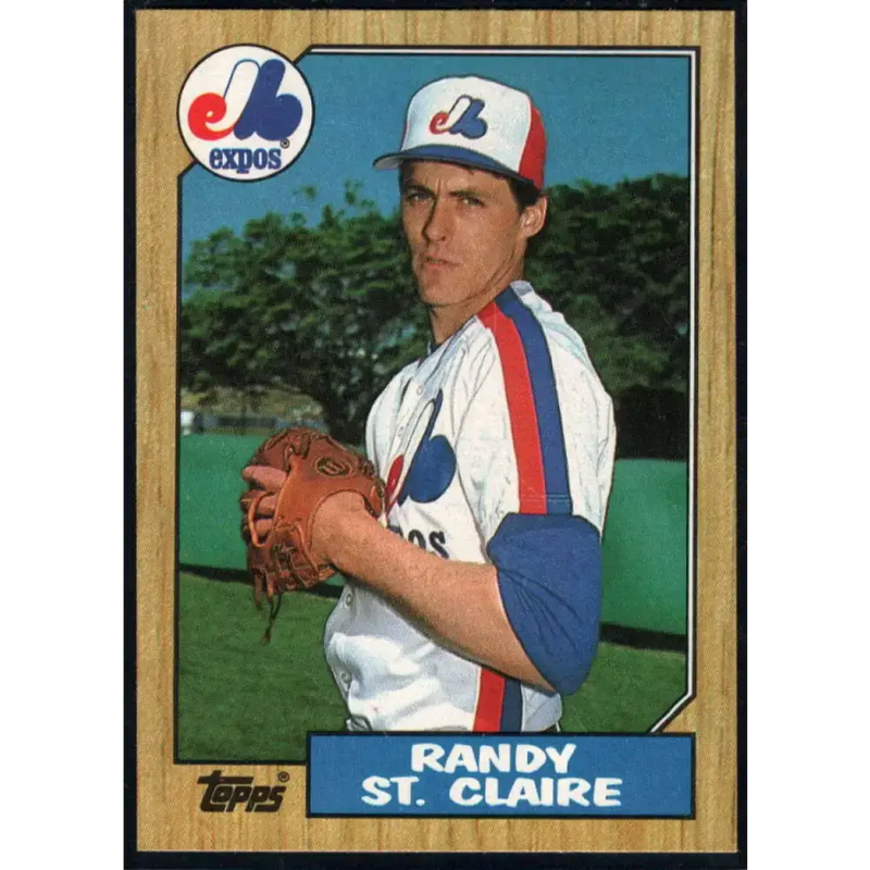 1987 Topps #467 Randy St. Claire EX Excellent Montreal Expos Baseball Card - Baseball Card Single