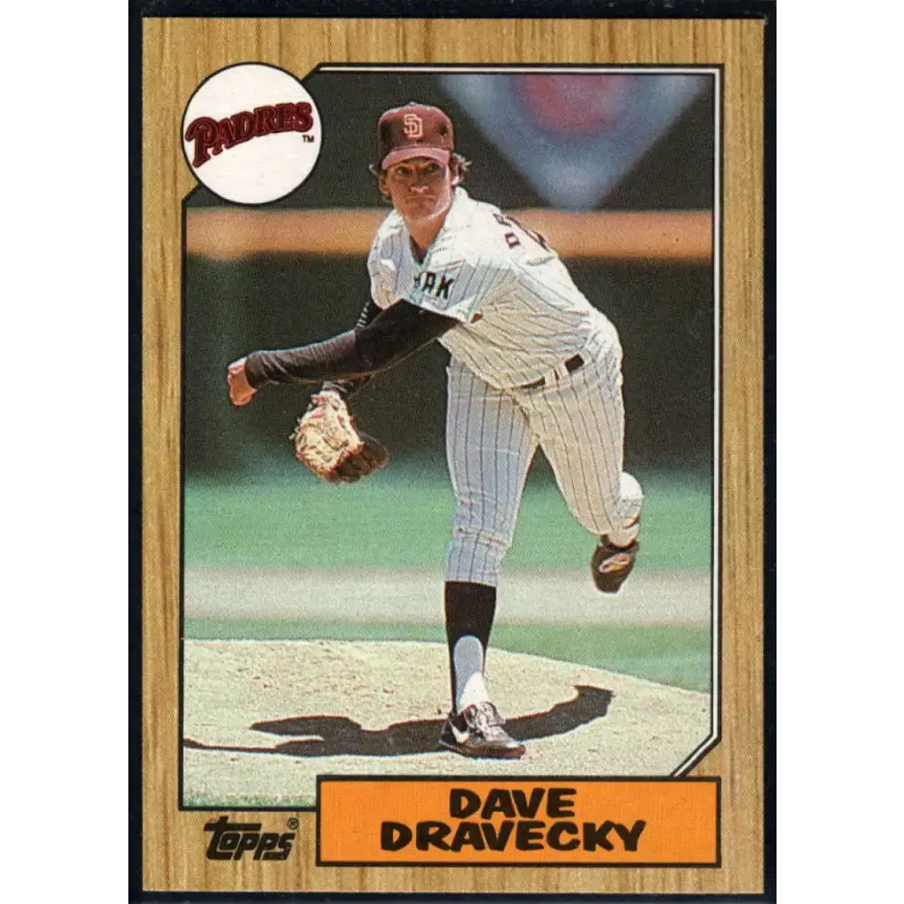 1987 Topps #470 Dave Dravecky EX Excellent San Diego Padres Baseball Card - Baseball Card Single