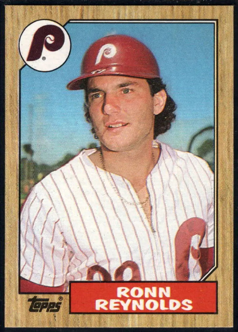 1987 Topps #471 Ronn Reynolds EX Excellent Philadelphia Phillies Baseball Card - Baseball Card Single