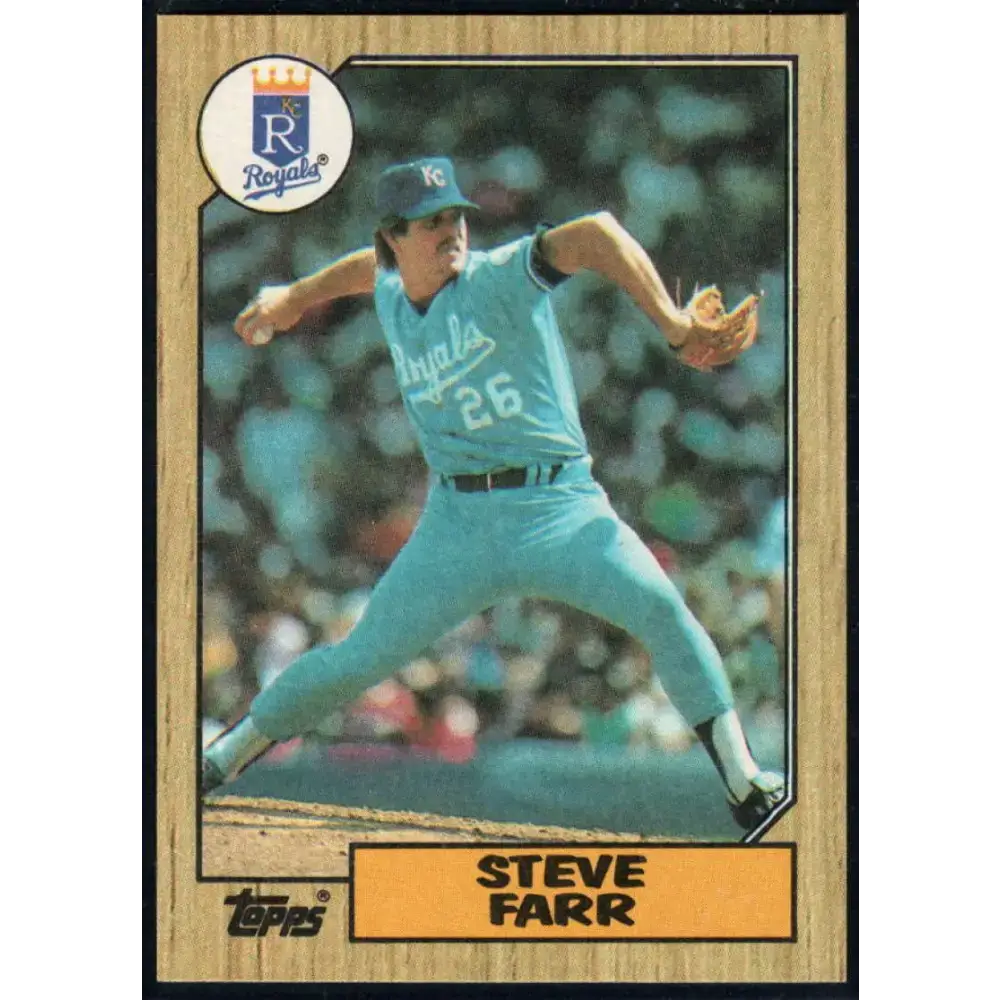 1987 Topps #473 Steve Farr EX Excellent Kansas City Royals Baseball Card - Baseball Card Single