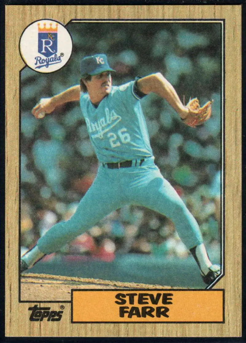 1987 Topps #473 Steve Farr EX Excellent Kansas City Royals Baseball Card - Baseball Card Single