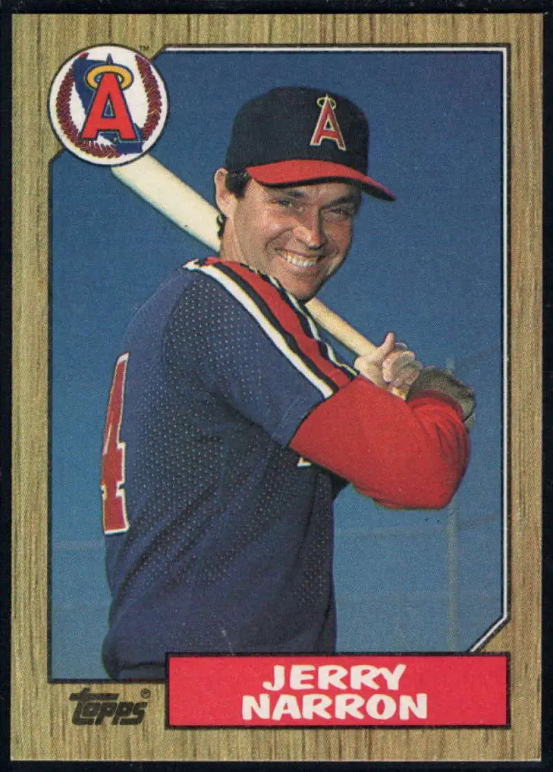 1987 Topps #474 Jerry Narron EX Excellent California Angels Baseball Card - Baseball Card Single