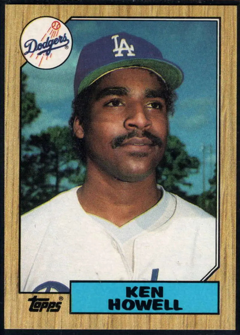 1987 Topps #477 Ken Howell EX Excellent Los Angeles Dodgers Baseball Card - Baseball Card Single