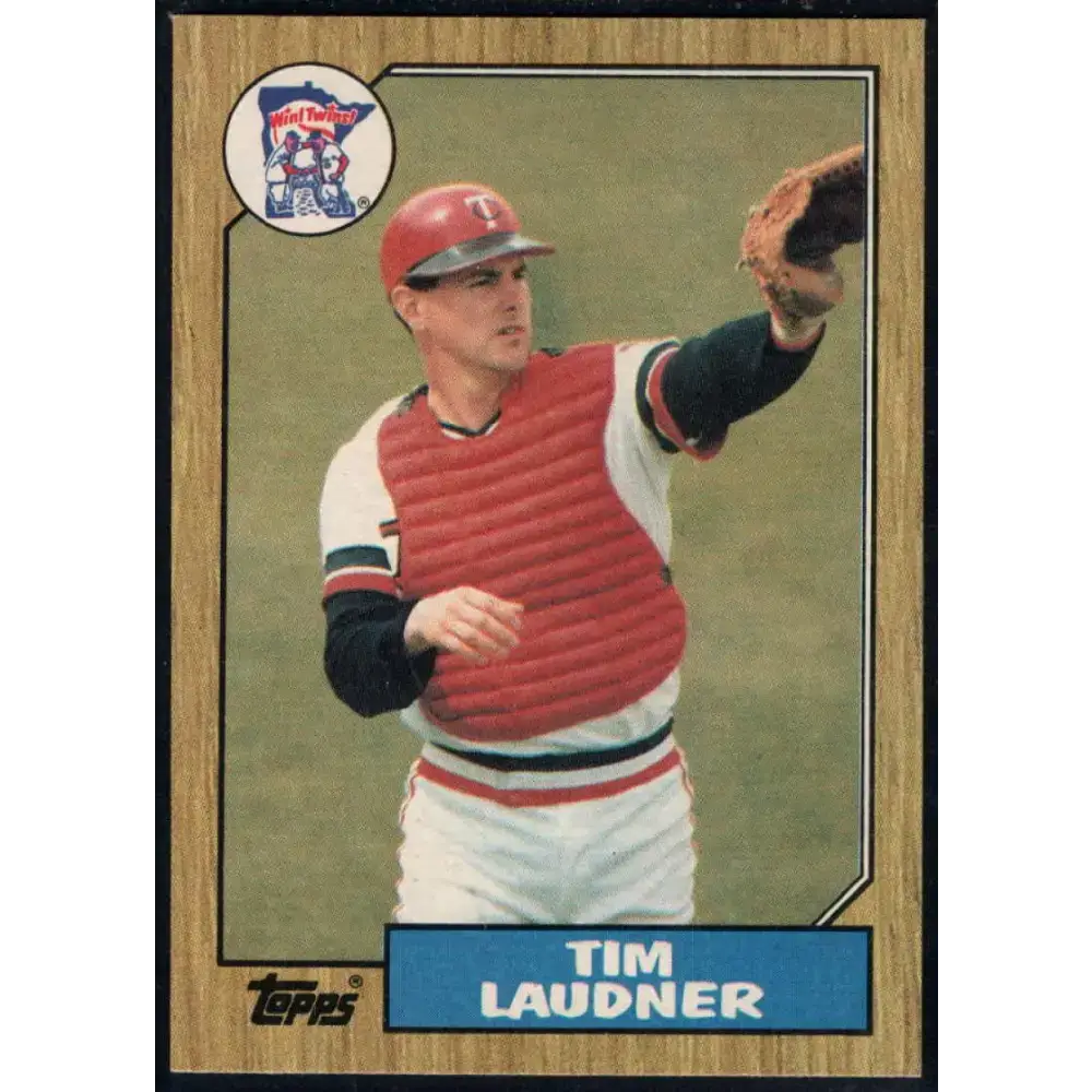 1987 Topps #478 Tim Laudner EX Excellent Minnesota Twins Baseball Card - Baseball Card Single