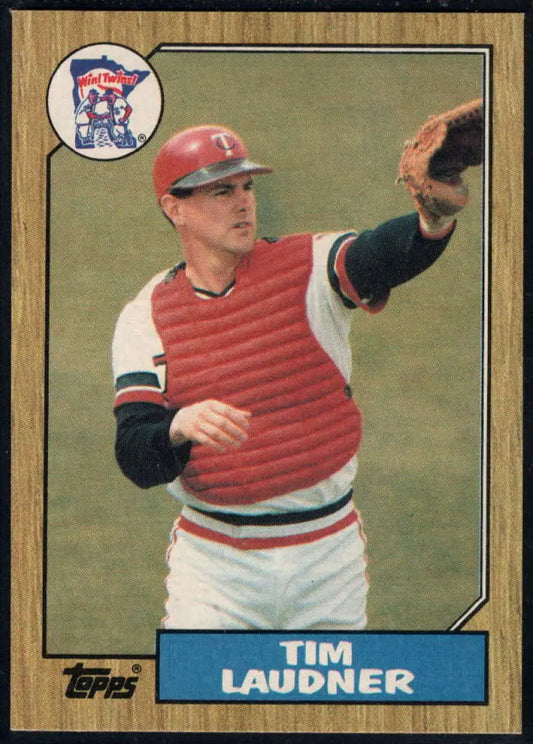 1987 Topps #478 Tim Laudner EX Excellent Minnesota Twins Baseball Card - Baseball Card Single