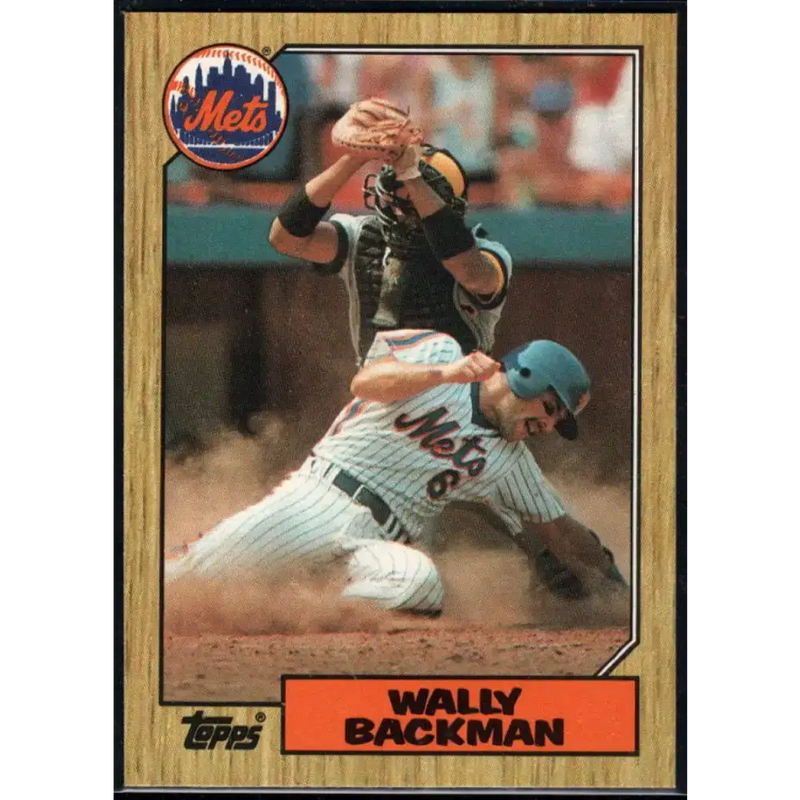 1987 Topps #48 Wally Backman EX Excellent New York Mets Baseball Card - Baseball Card Single