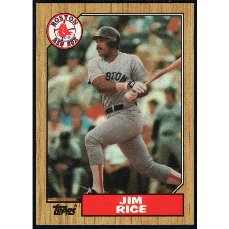 1987 Topps #480 Jim Rice EX Excellent Boston Red Sox Baseball Card - Baseball Card Single