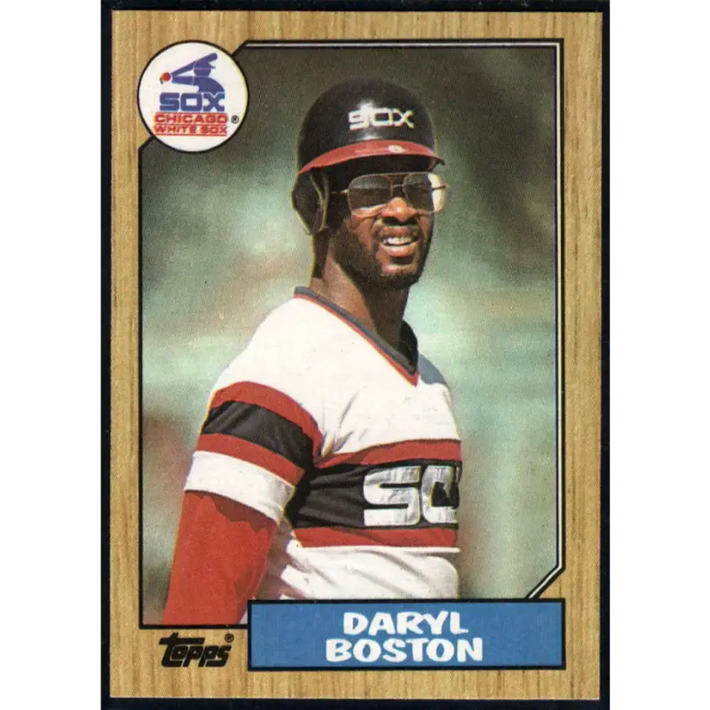 1987 Topps #482 Daryl Boston EX Excellent Chicago White Sox Baseball Card - Baseball Card Single