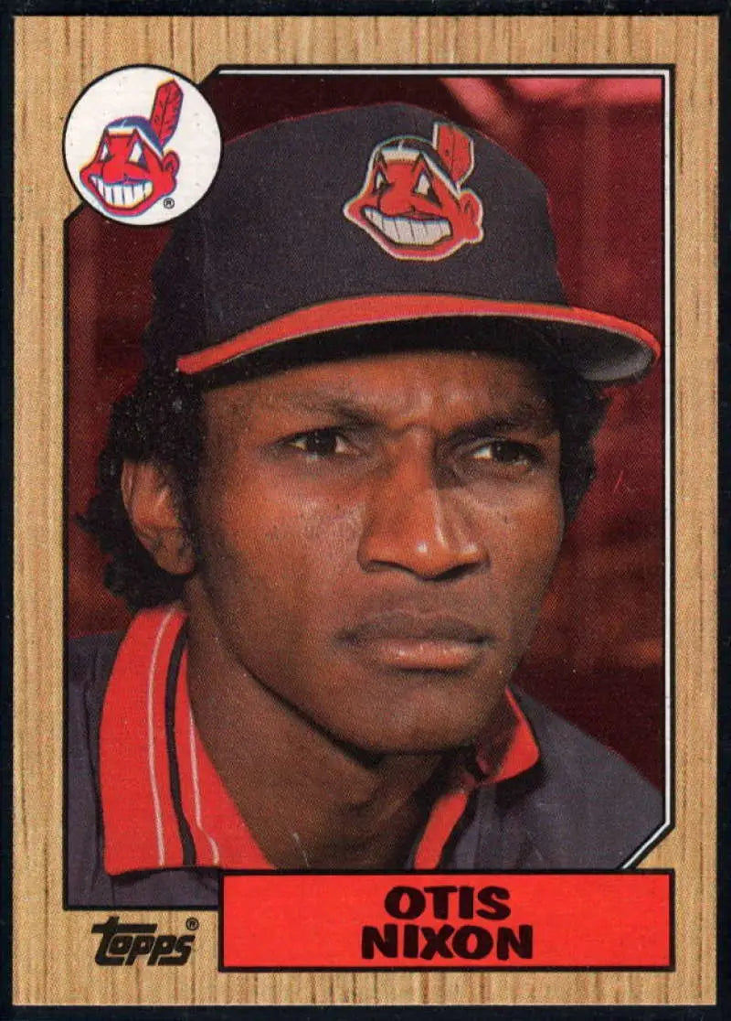 1987 Topps #486 Otis Nixon EX Excellent Cleveland Indians Baseball Card - Baseball Card Single