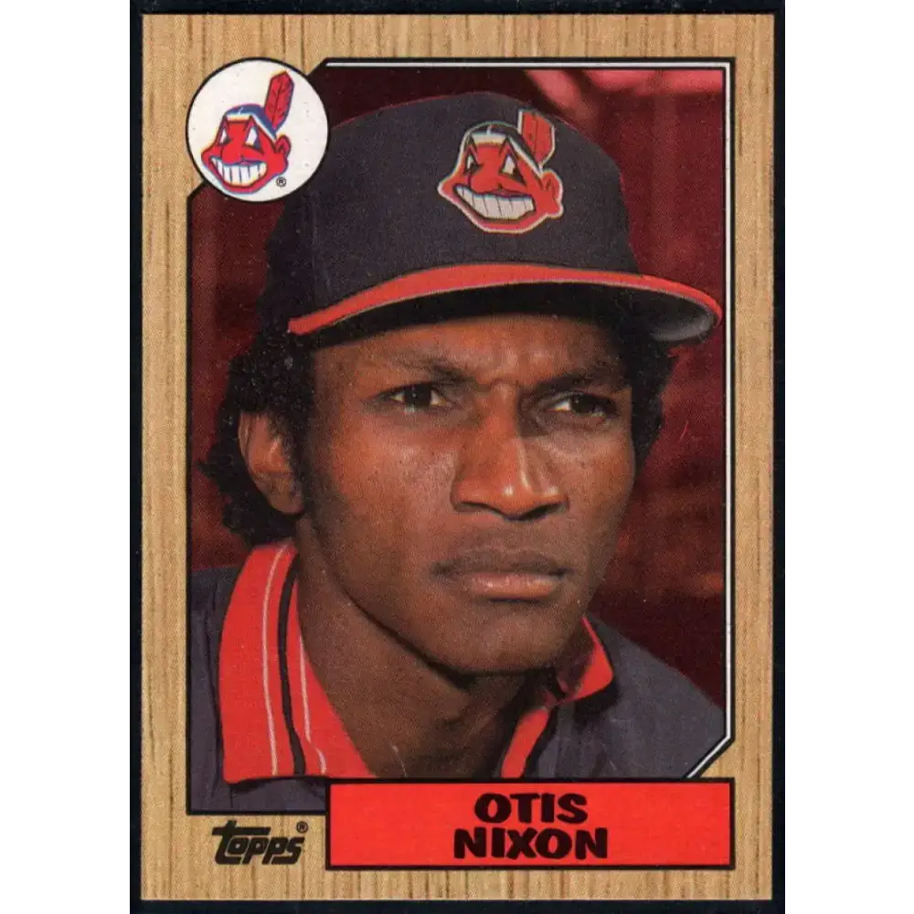 1987 Topps #486 Otis Nixon EX Excellent Cleveland Indians Baseball Card - Baseball Card Single