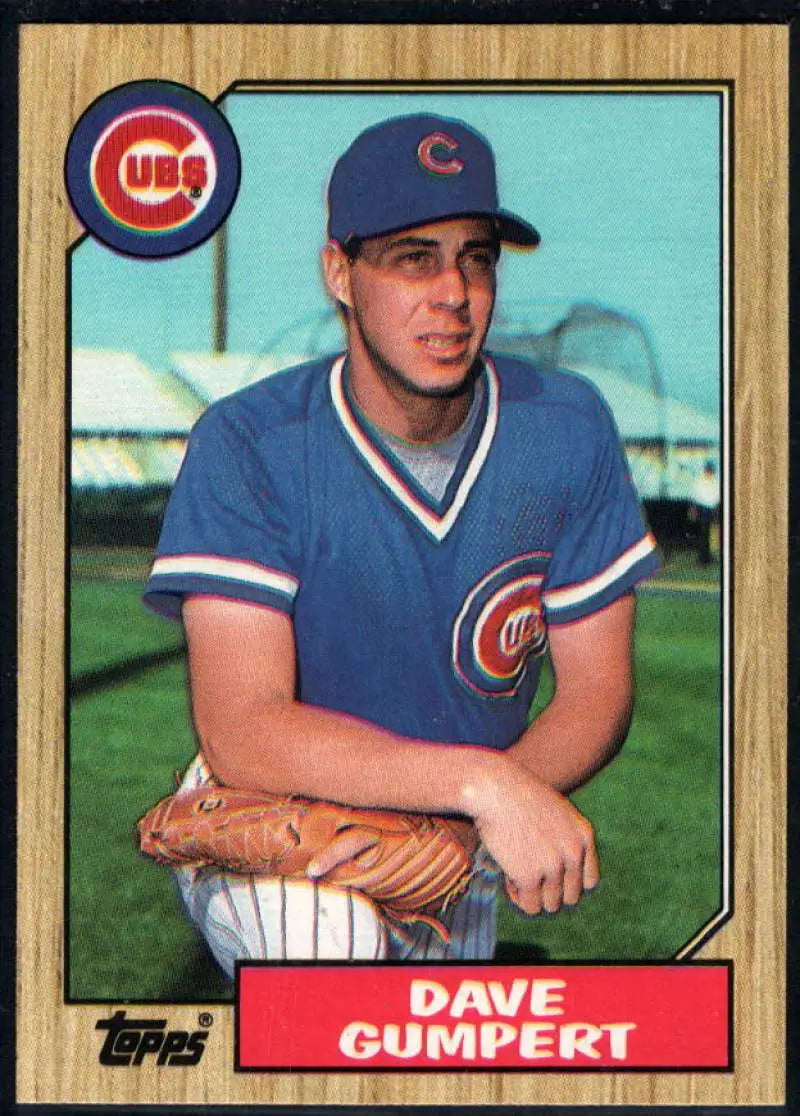 1987 Topps #487 Dave Gumpert EX Excellent Chicago Cubs Baseball Card - Baseball Card Single