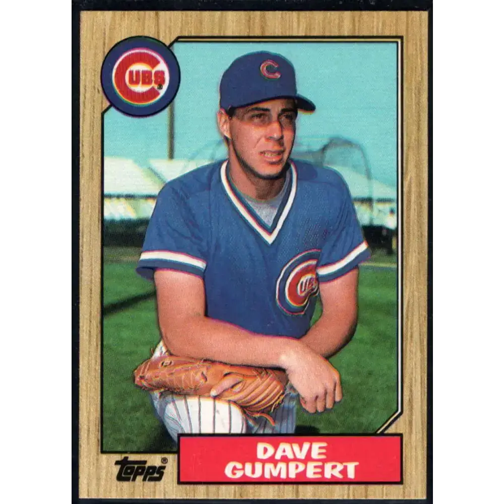 1987 Topps #487 Dave Gumpert EX Excellent Chicago Cubs Baseball Card - Baseball Card Single