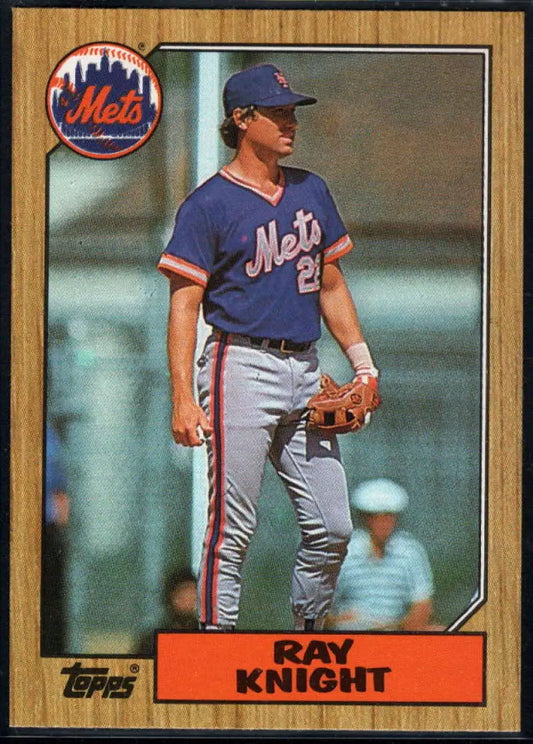 1987 Topps #488 Ray Knight EX Excellent New York Mets Baseball Card - Baseball Card Single