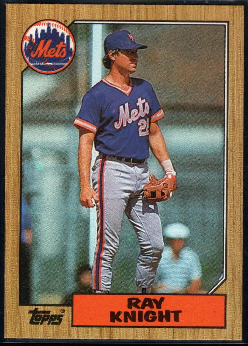 1987 Topps #488 Ray Knight EX Excellent New York Mets Baseball Card - Baseball Card Single