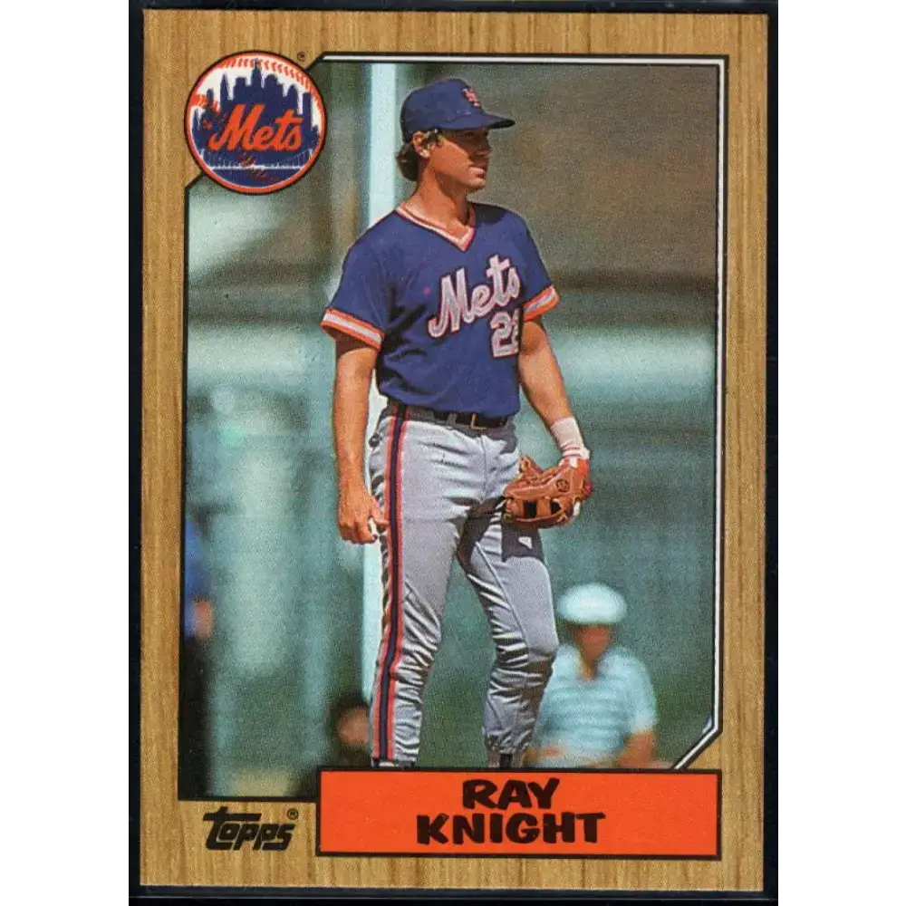 1987 Topps #488 Ray Knight EX Excellent New York Mets Baseball Card - Baseball Card Single