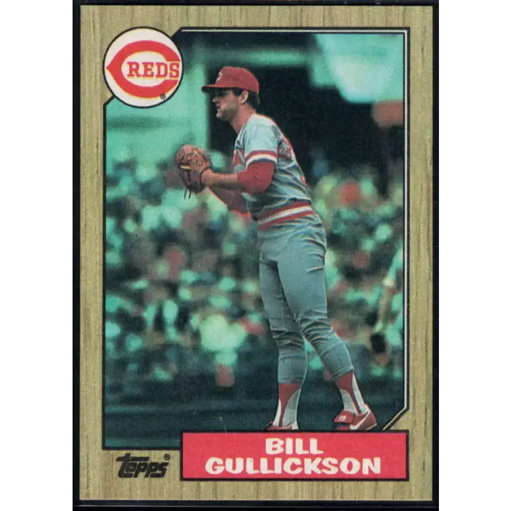 1987 Topps #489 Bill Gullickson EX Excellent Cincinnati Reds Baseball Card - Baseball Card Single