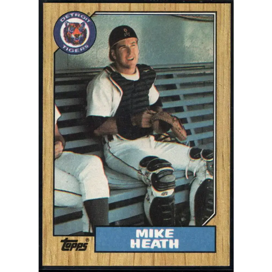 1987 Topps #492 Mike Heath EX Excellent Detroit Tigers Baseball Card