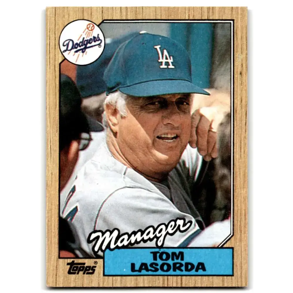 1987 Topps #493 Tommy Lasorda EX Excellent Los Angeles Dodgers Baseball Card - Baseball Card Single