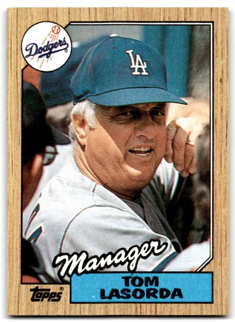 1987 Topps #493 Tommy Lasorda EX Excellent Los Angeles Dodgers Baseball Card - Baseball Card Single