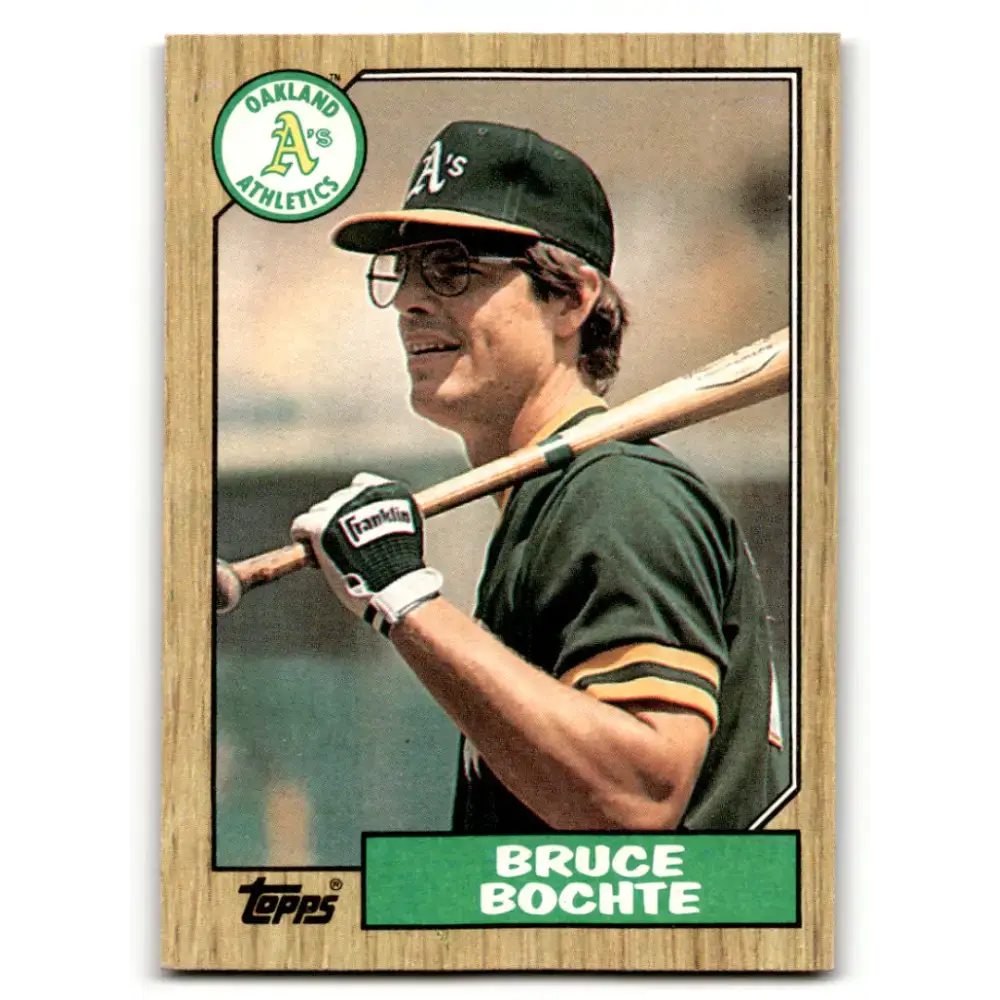 1987 Topps #496 Bruce Bochte EX Excellent Oakland Athletics Baseball Card - Baseball Card Single