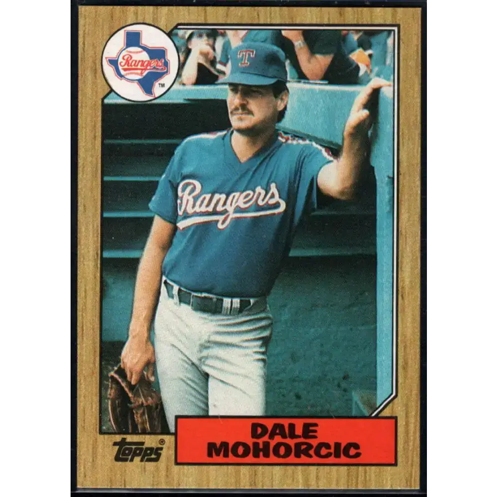 1987 Topps #497 Dale Mohorcic EX Excellent RC Rookie Texas Rangers Baseball Card - Baseball Card Single