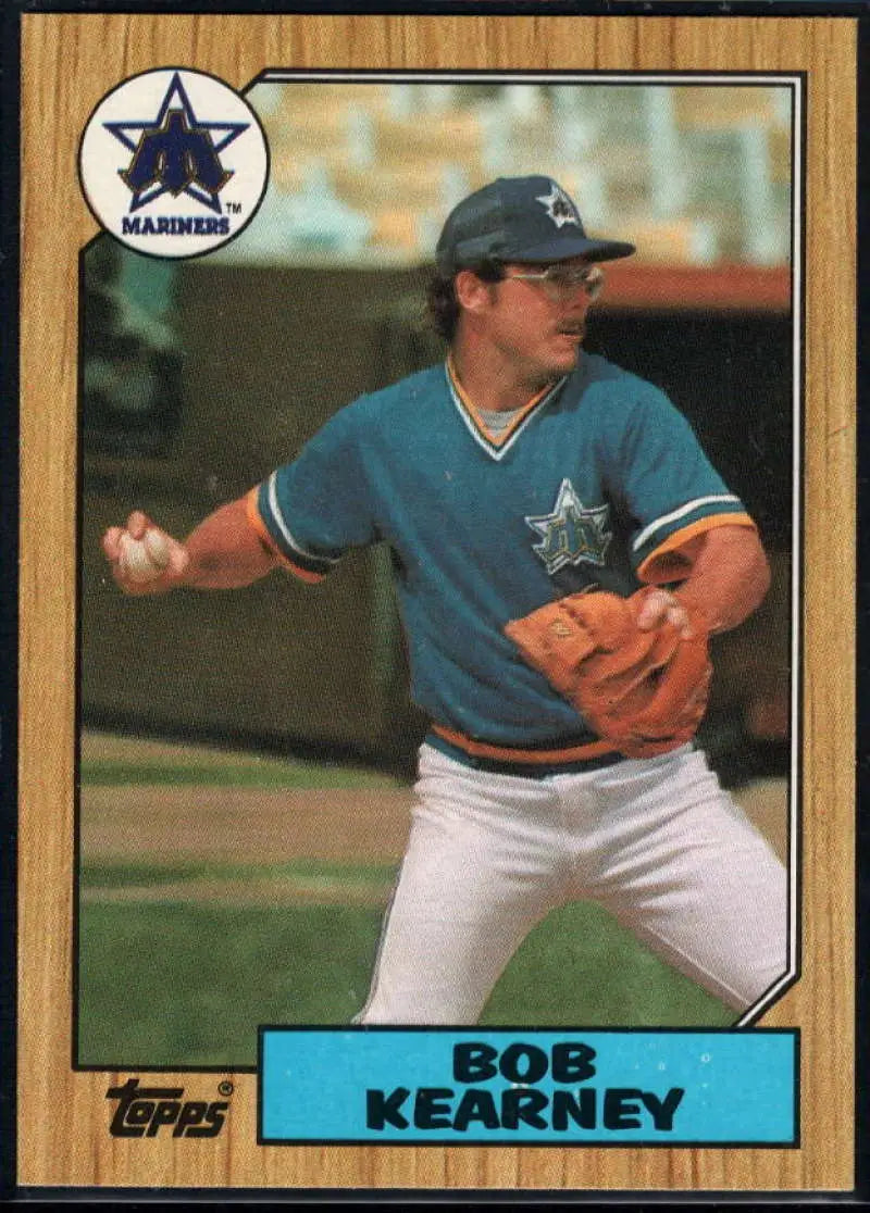 1987 Topps #498 Bob Kearney EX Excellent Seattle Mariners Baseball Card - Baseball Card Single