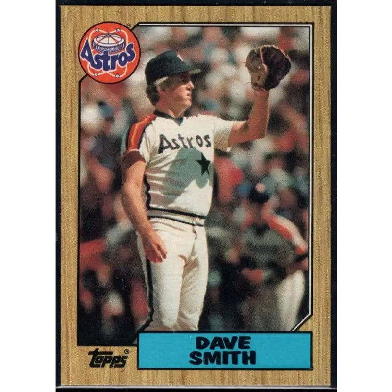1987 Topps #50 Dave Smith EX Excellent Houston Astros Baseball Card - Baseball Card Single