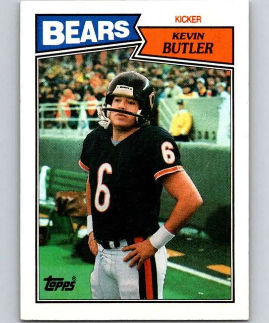 1987 Topps #50 Kevin Butler EX Excellent Chicago Bears Football Card - Football Card Single