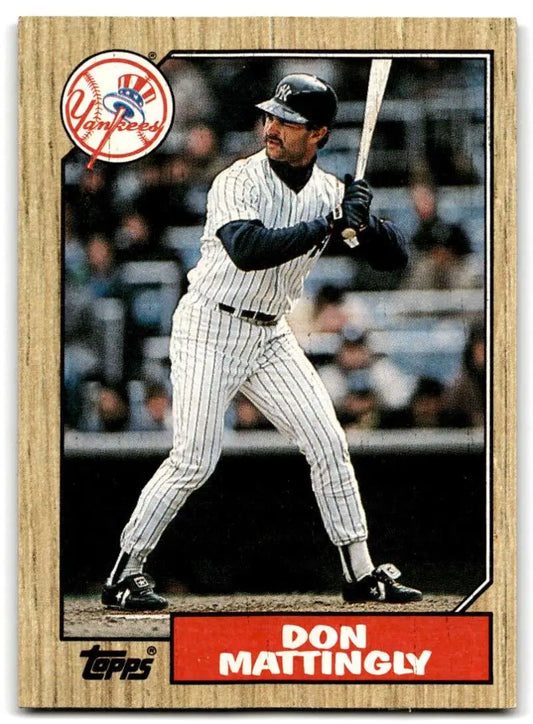 1987 Topps #500 Don Mattingly EX Excellent New York Yankees Baseball Card - Baseball Card Single